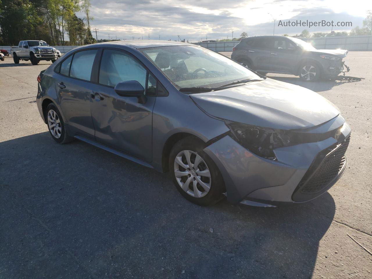 2021 Toyota Corolla Le Синий vin: 5YFEPMAE0MP208250