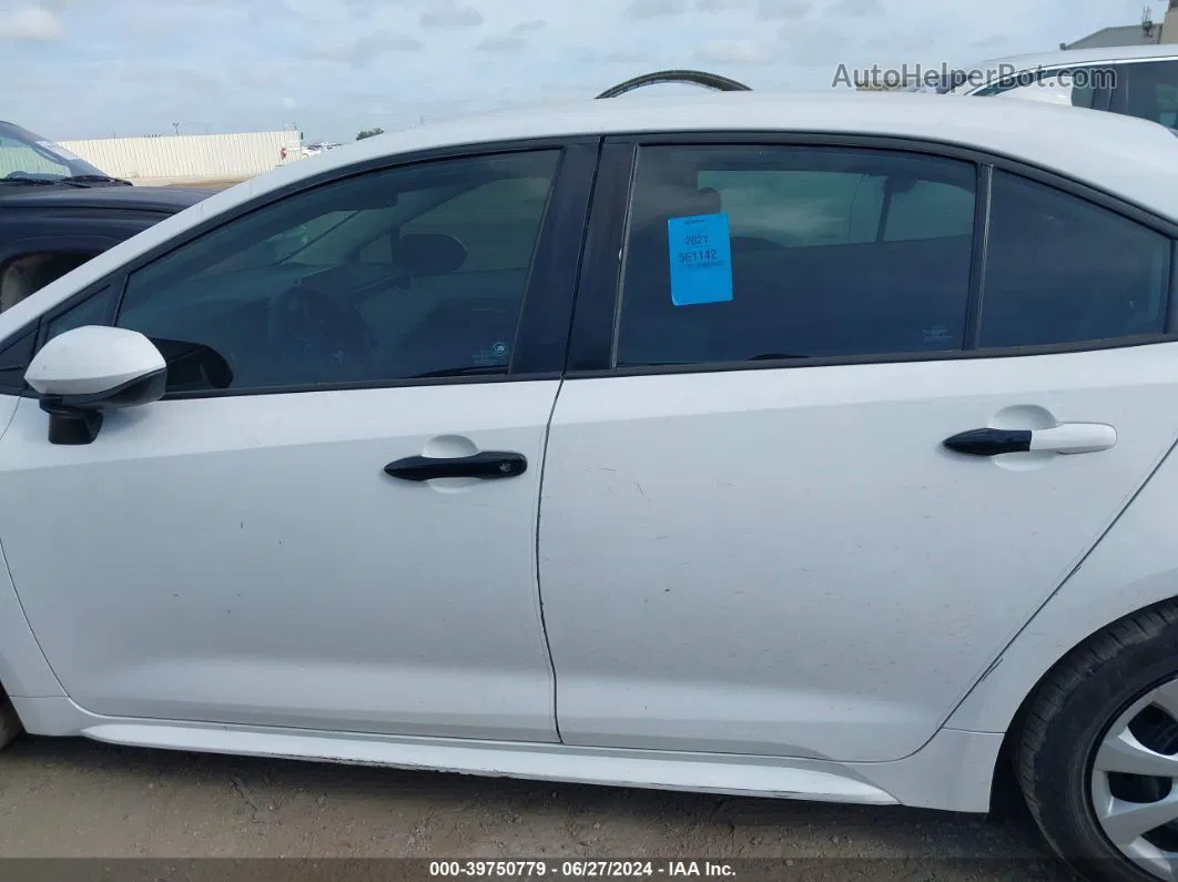 2021 Toyota Corolla Le White vin: 5YFEPMAE0MP208930