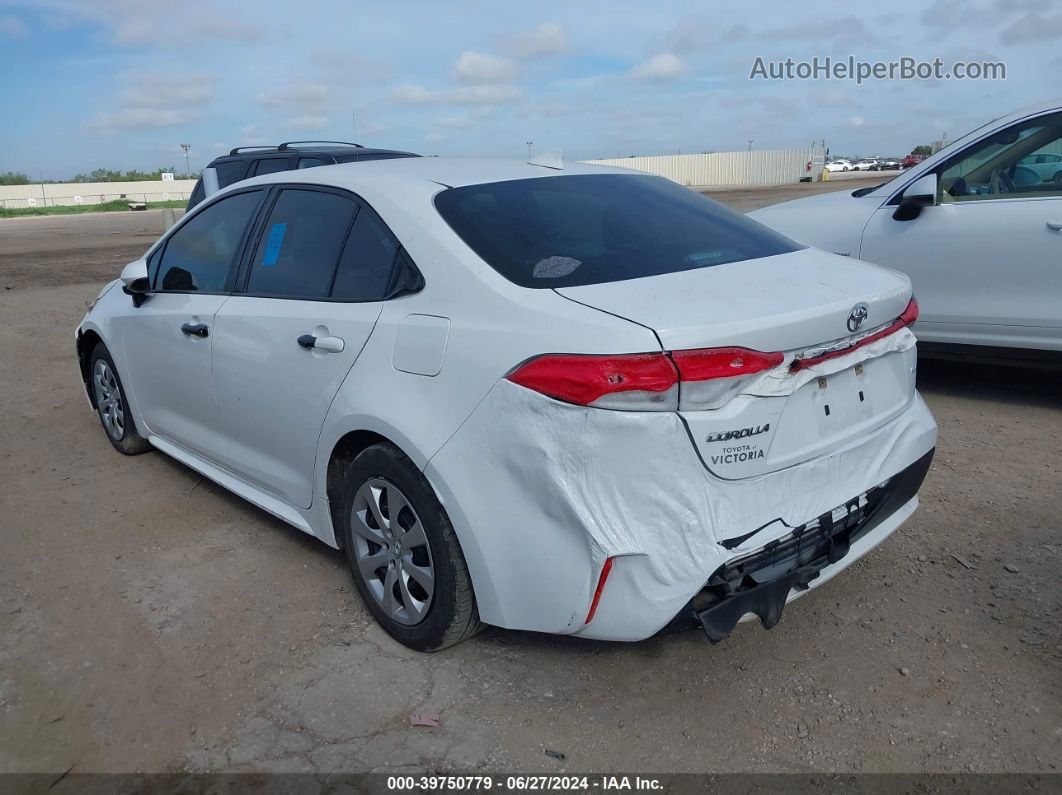 2021 Toyota Corolla Le White vin: 5YFEPMAE0MP208930