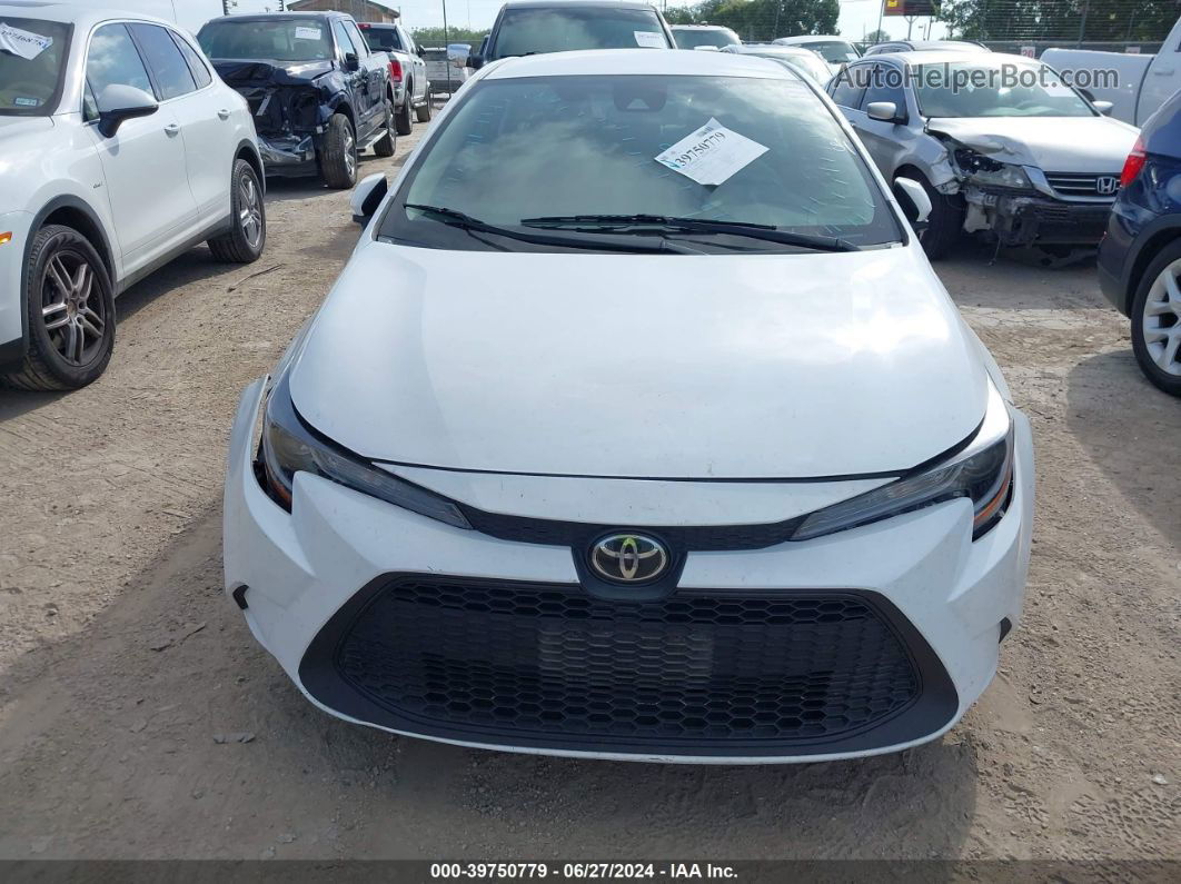 2021 Toyota Corolla Le White vin: 5YFEPMAE0MP208930