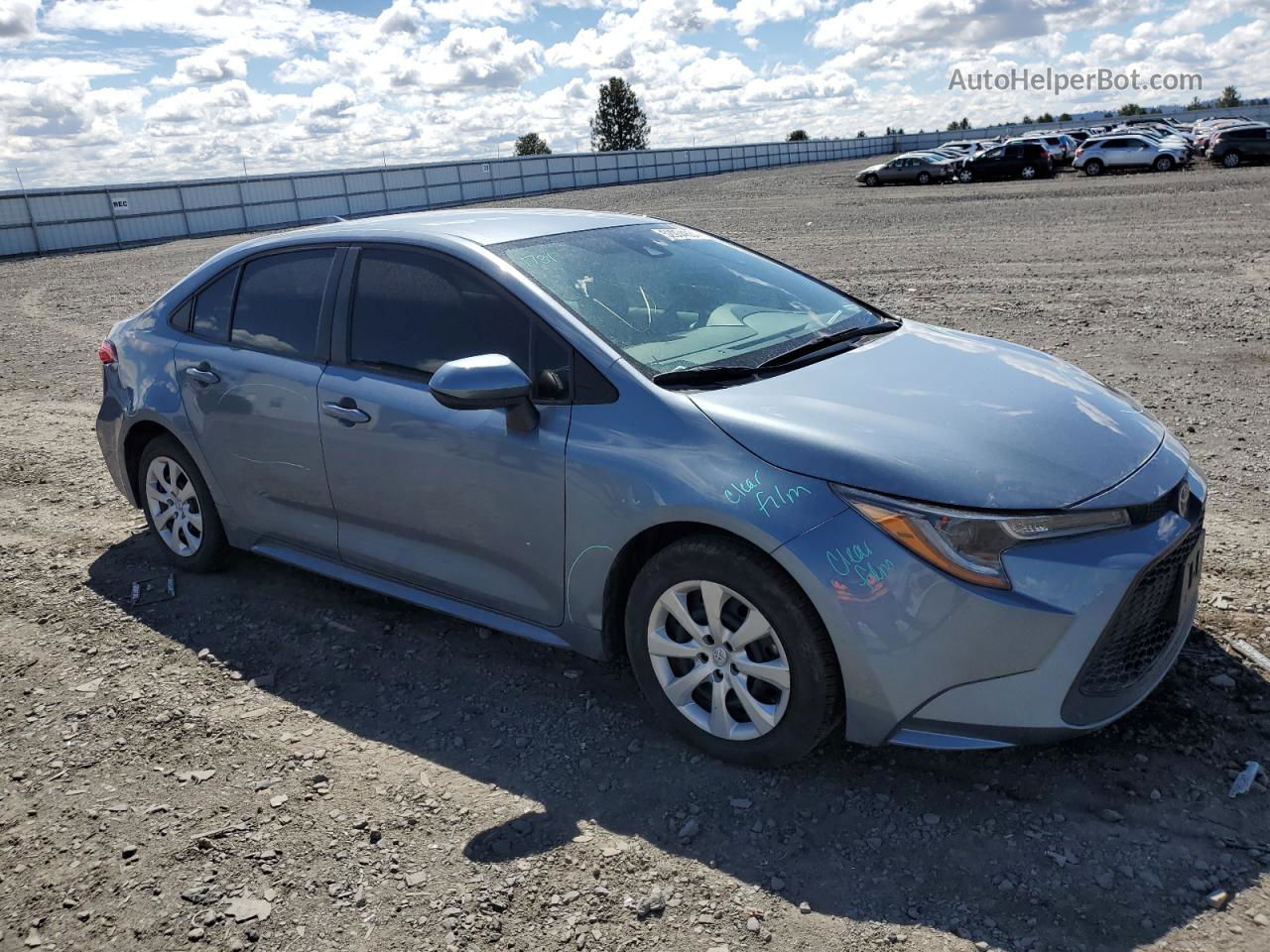 2021 Toyota Corolla Le Blue vin: 5YFEPMAE0MP223282