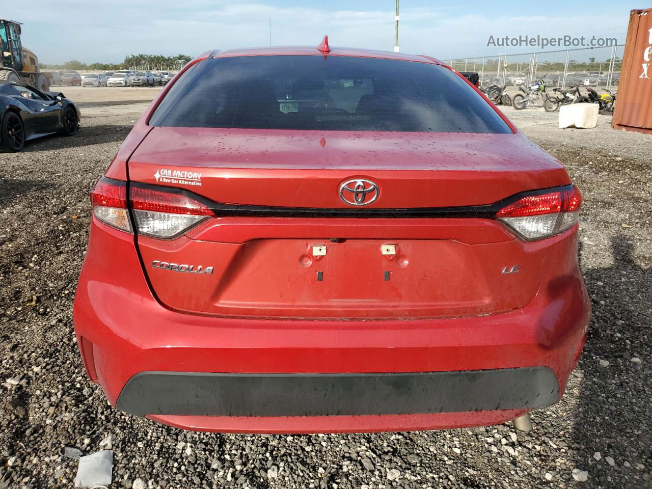 2021 Toyota Corolla Le Red vin: 5YFEPMAE0MP238543