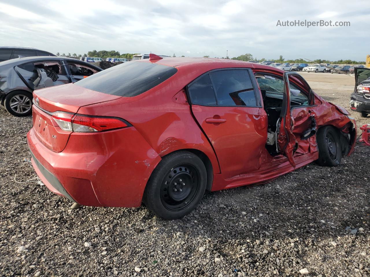 2021 Toyota Corolla Le Red vin: 5YFEPMAE0MP238543