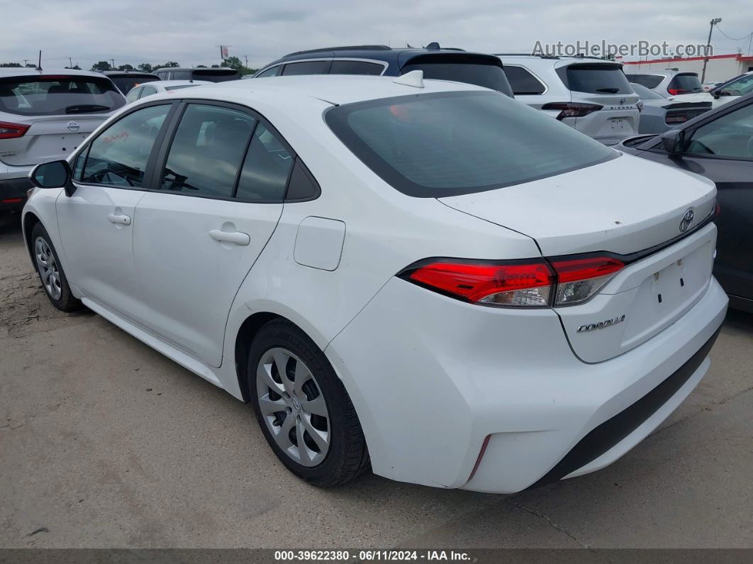 2021 Toyota Corolla Le White vin: 5YFEPMAE0MP241765