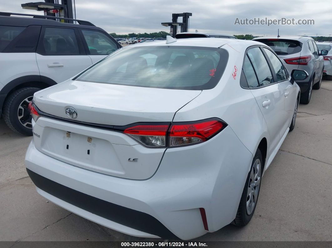 2021 Toyota Corolla Le White vin: 5YFEPMAE0MP241765