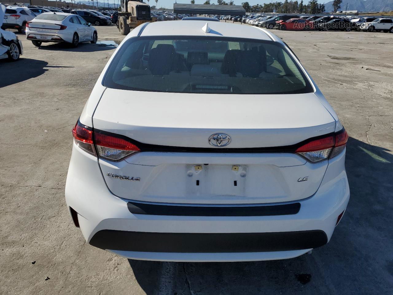 2021 Toyota Corolla Le White vin: 5YFEPMAE0MP256217