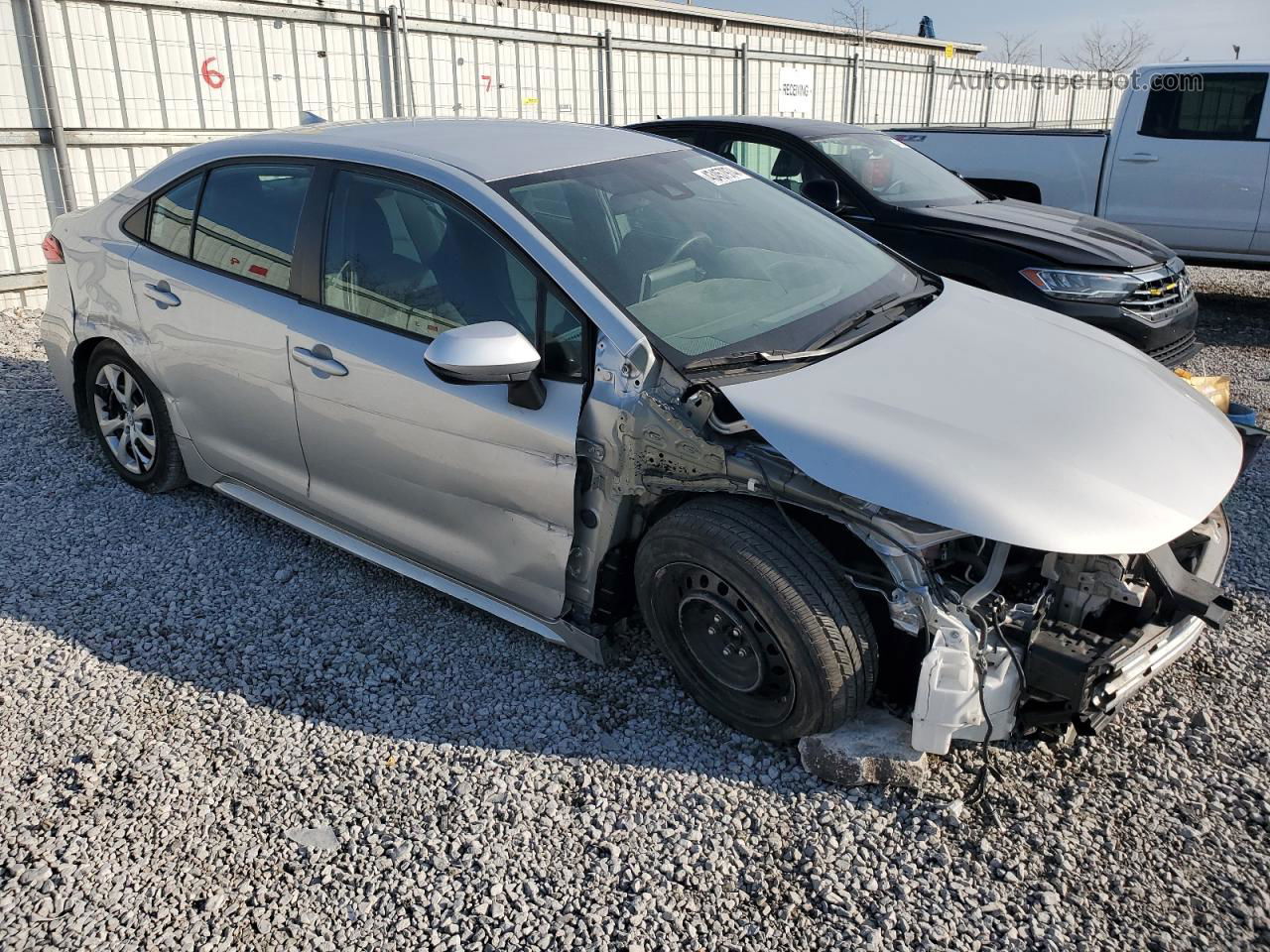 2021 Toyota Corolla Le Silver vin: 5YFEPMAE1MP154697