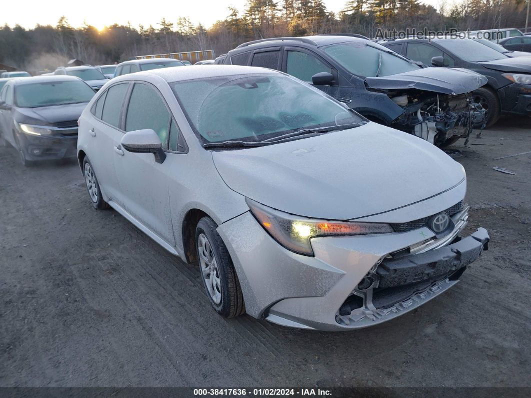 2021 Toyota Corolla Le Silver vin: 5YFEPMAE1MP165733