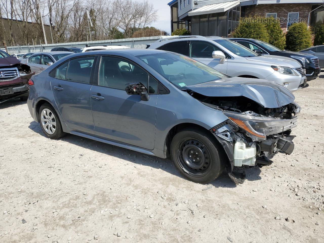 2021 Toyota Corolla Le Синий vin: 5YFEPMAE1MP203123