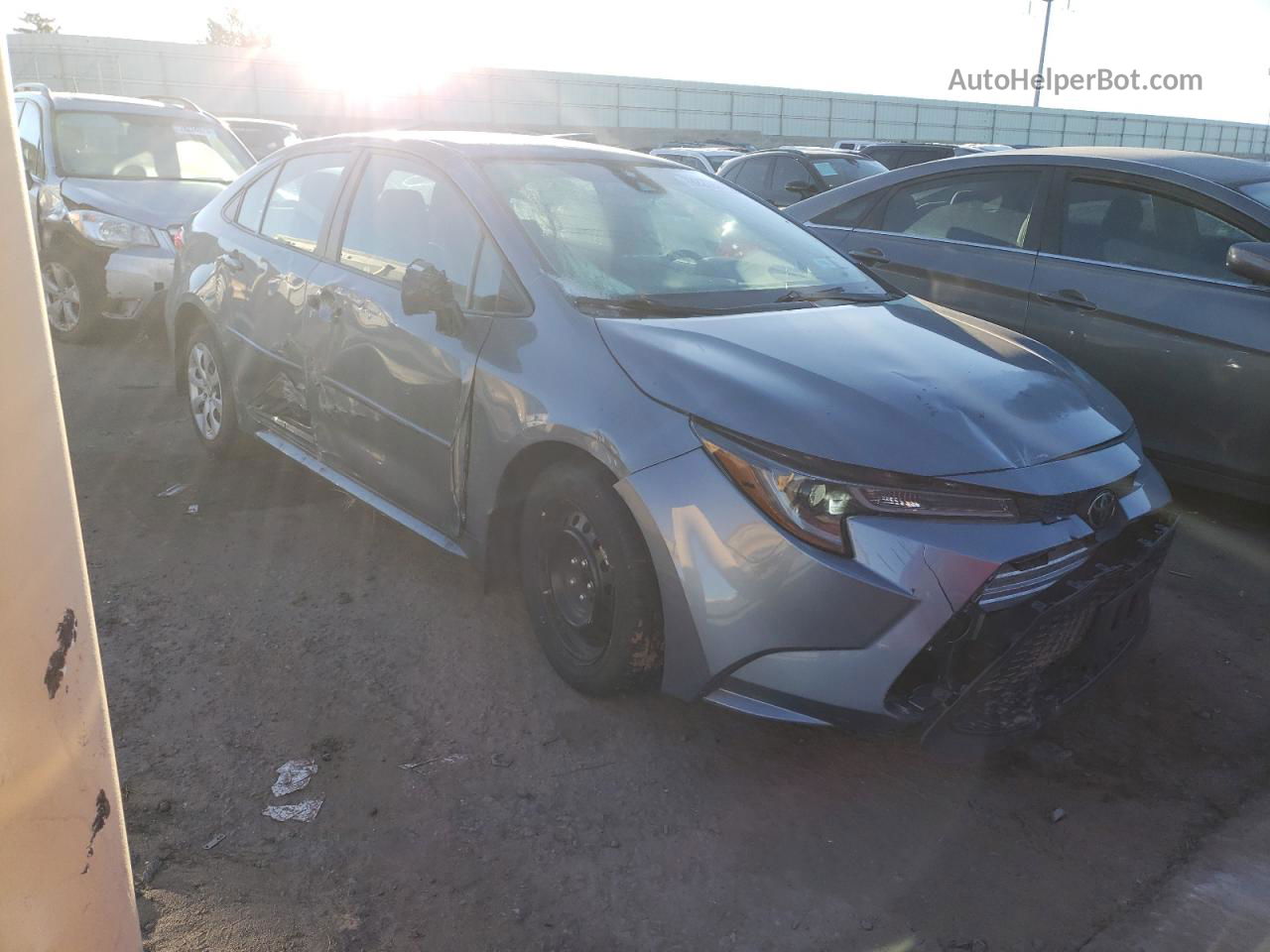 2021 Toyota Corolla Le Blue vin: 5YFEPMAE1MP209911