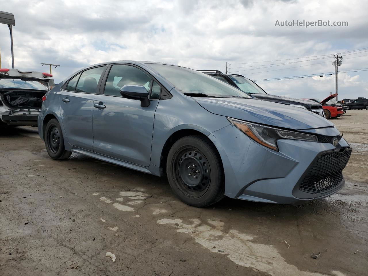 2021 Toyota Corolla Le Blue vin: 5YFEPMAE1MP213943