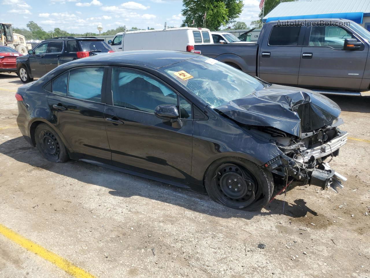 2021 Toyota Corolla Le Black vin: 5YFEPMAE1MP221654