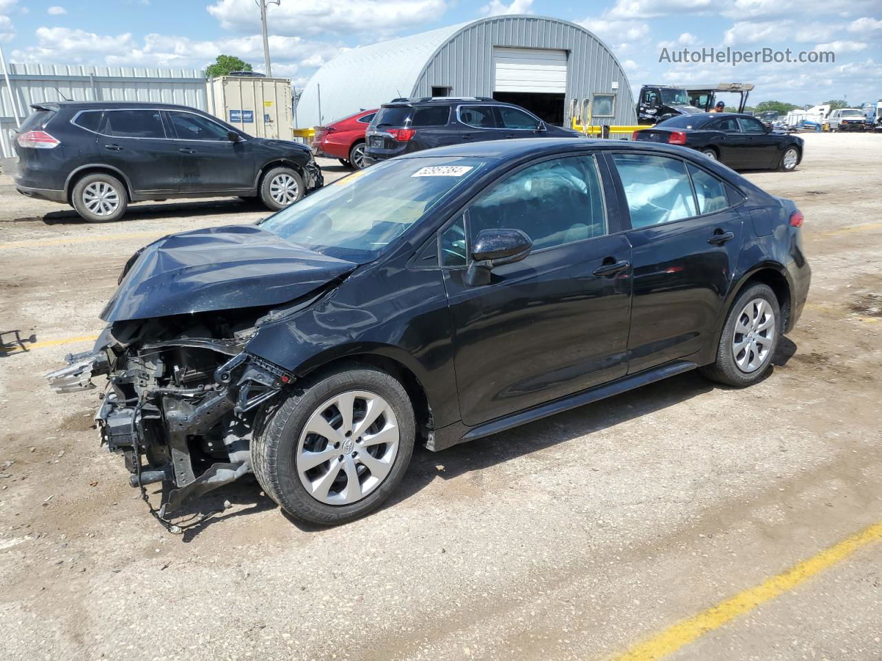 2021 Toyota Corolla Le Black vin: 5YFEPMAE1MP221654