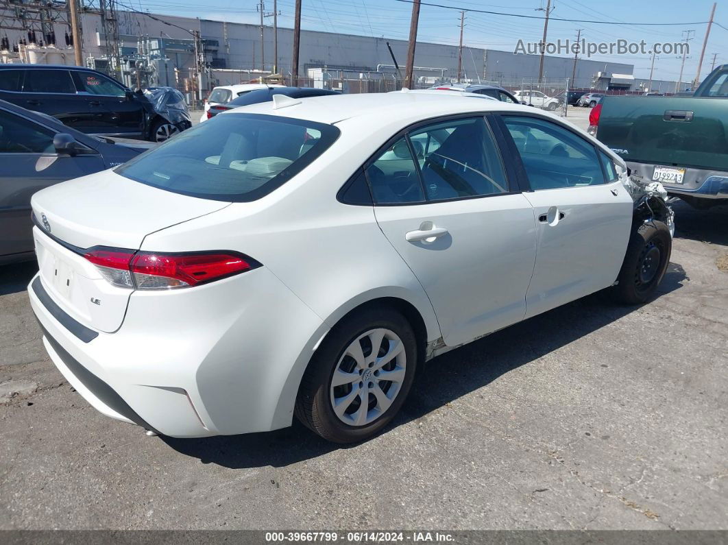 2021 Toyota Corolla Le White vin: 5YFEPMAE1MP250149