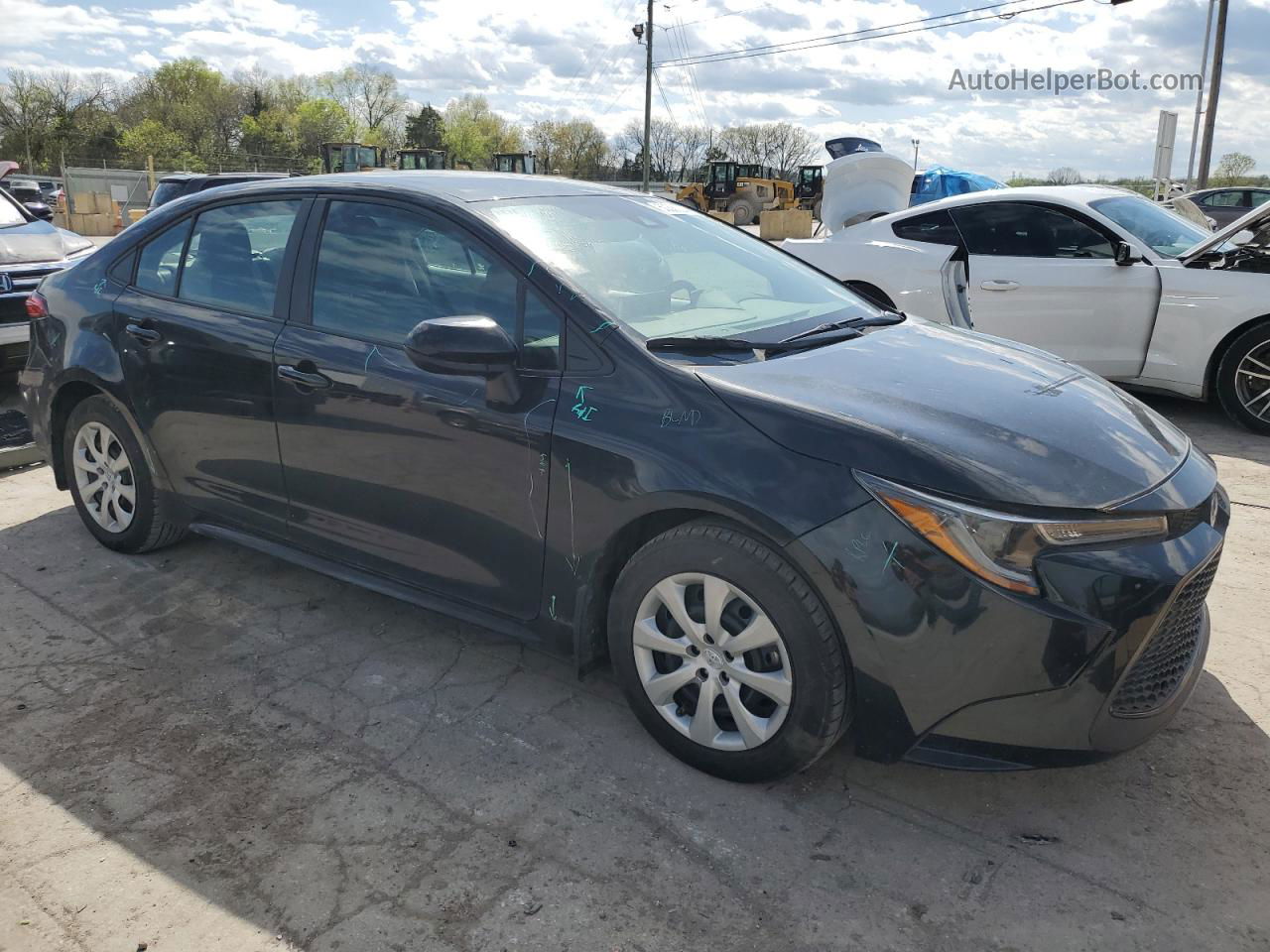 2021 Toyota Corolla Le Black vin: 5YFEPMAE2MP160833