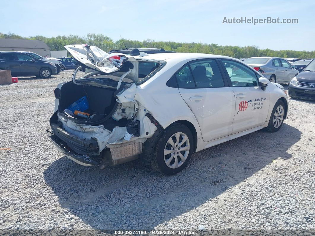 2021 Toyota Corolla Le White vin: 5YFEPMAE2MP162369