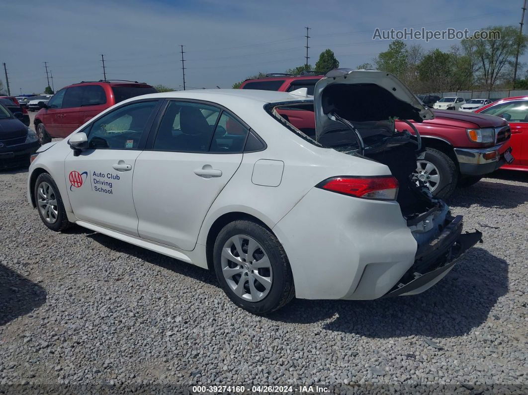 2021 Toyota Corolla Le White vin: 5YFEPMAE2MP162369