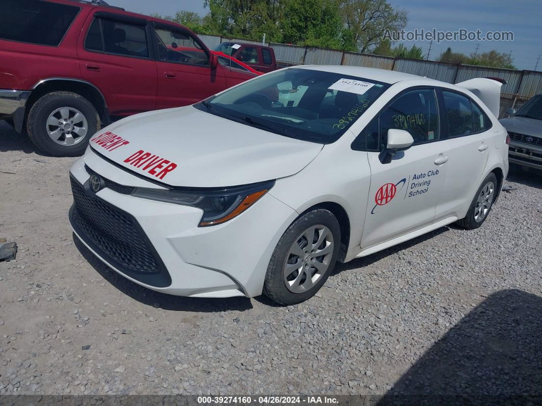 2021 Toyota Corolla Le White vin: 5YFEPMAE2MP162369