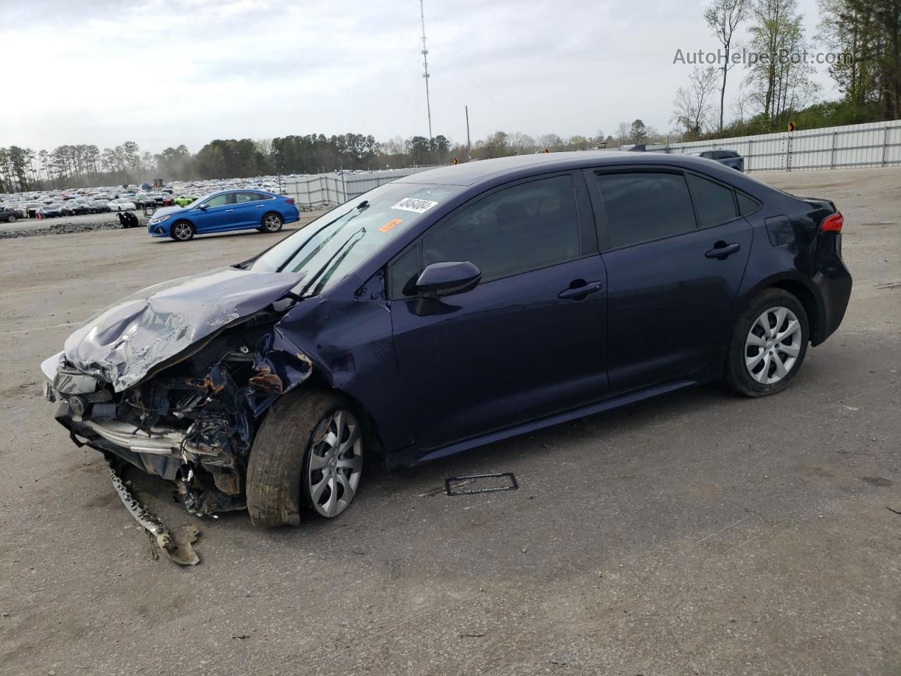 2021 Toyota Corolla Le Blue vin: 5YFEPMAE2MP166115