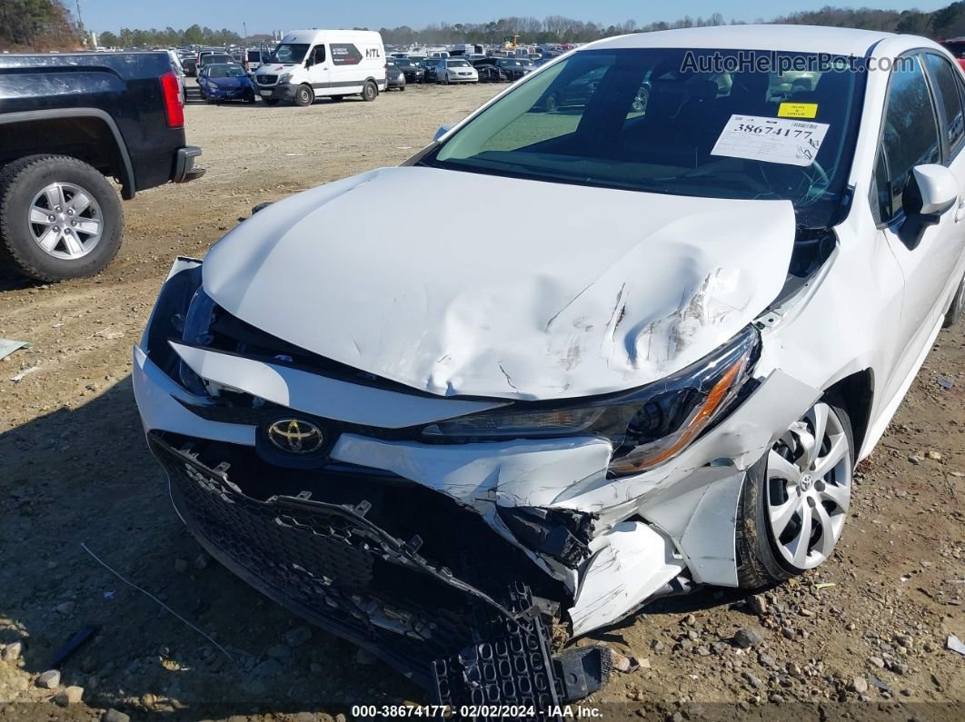 2021 Toyota Corolla Le White vin: 5YFEPMAE2MP179477