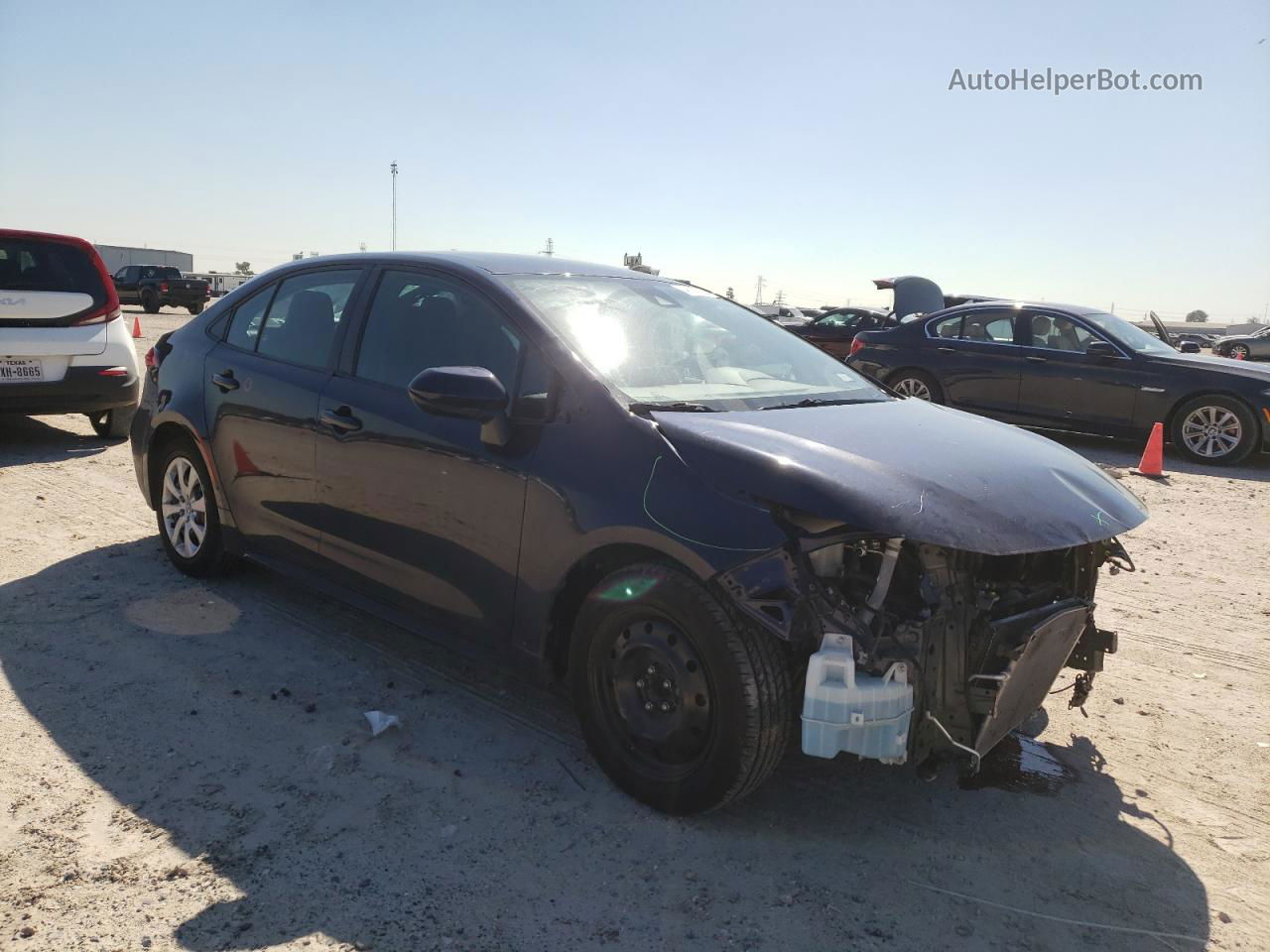 2021 Toyota Corolla Le Blue vin: 5YFEPMAE2MP197946