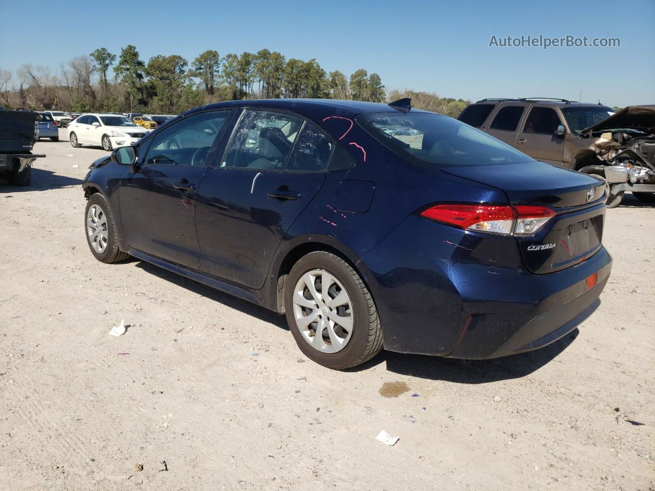 2021 Toyota Corolla Le Blue vin: 5YFEPMAE2MP197946