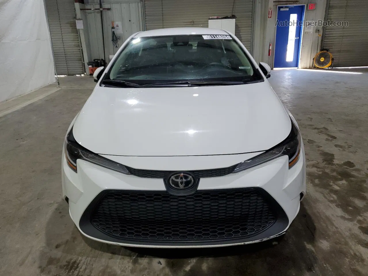 2021 Toyota Corolla Le White vin: 5YFEPMAE2MP208122