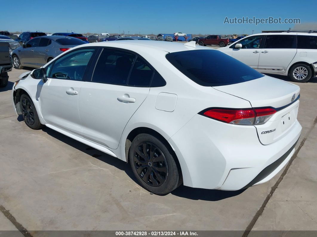 2021 Toyota Corolla Le White vin: 5YFEPMAE2MP210923