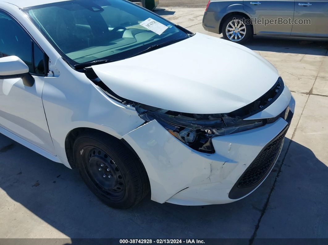 2021 Toyota Corolla Le White vin: 5YFEPMAE2MP210923