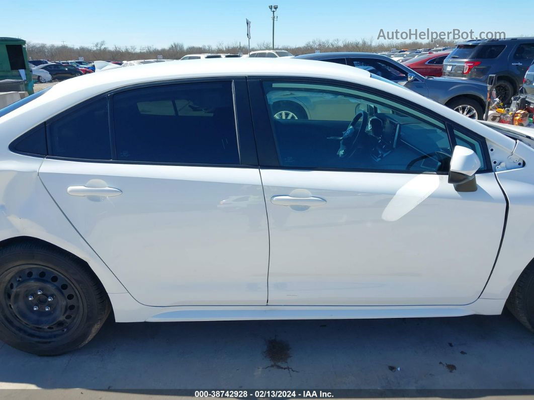 2021 Toyota Corolla Le White vin: 5YFEPMAE2MP210923