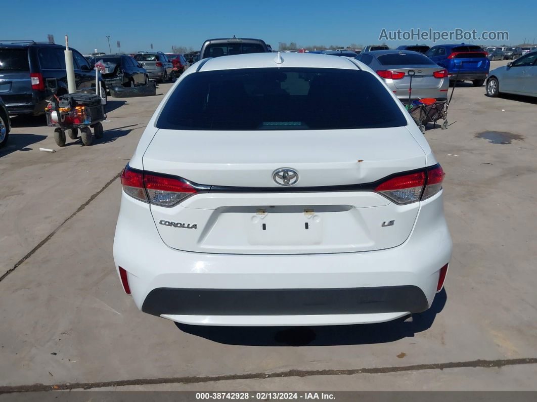 2021 Toyota Corolla Le White vin: 5YFEPMAE2MP210923