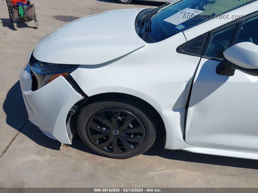 2021 Toyota Corolla Le White vin: 5YFEPMAE2MP210923