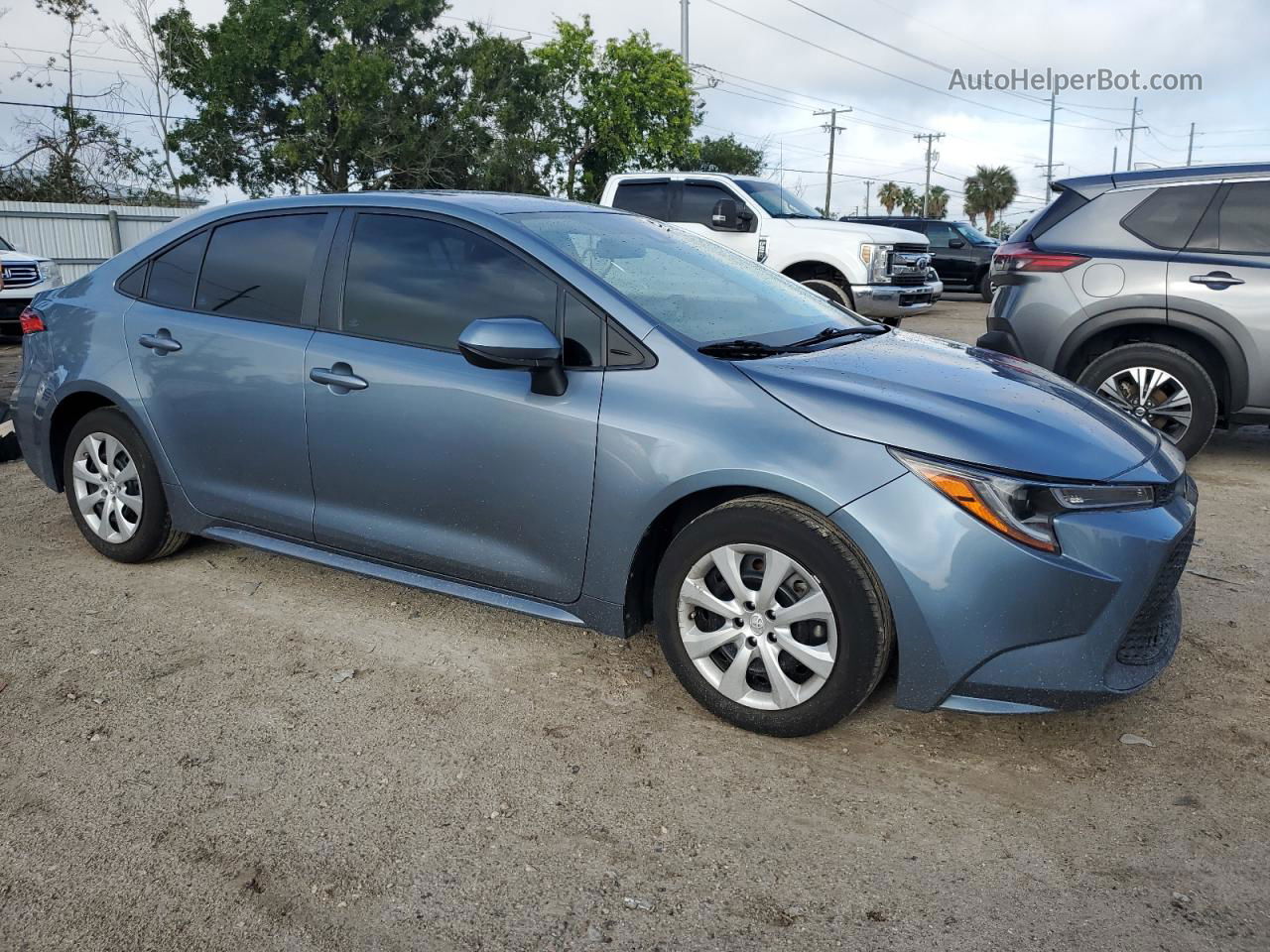 2021 Toyota Corolla Le Синий vin: 5YFEPMAE2MP222571