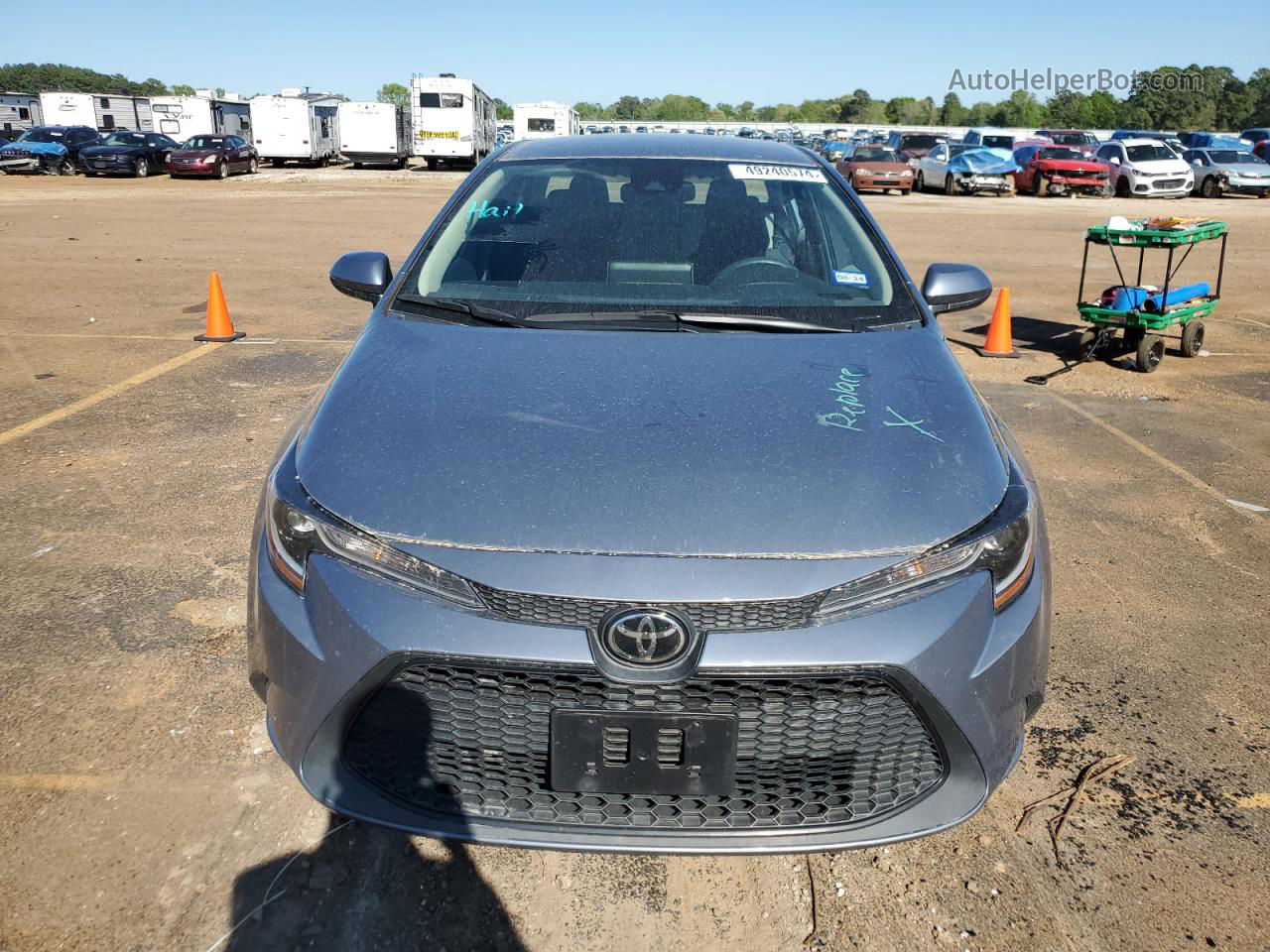 2021 Toyota Corolla Le Серебряный vin: 5YFEPMAE2MP250581