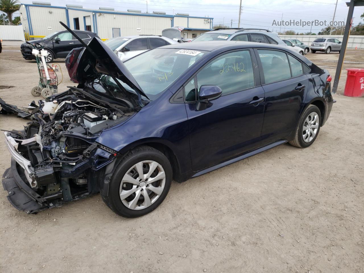 2021 Toyota Corolla Le Blue vin: 5YFEPMAE2MP267672