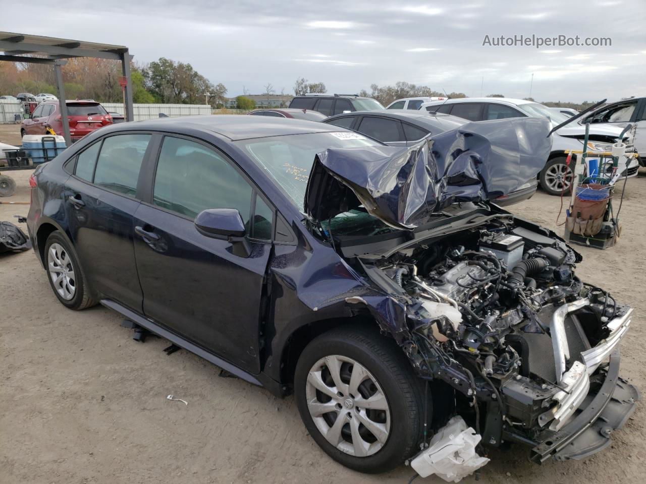 2021 Toyota Corolla Le Blue vin: 5YFEPMAE2MP267672