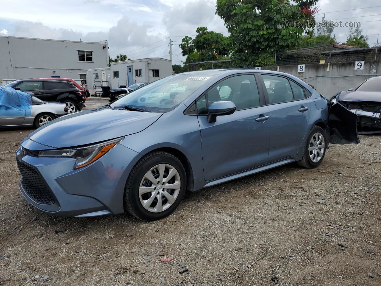 2021 Toyota Corolla Le Blue vin: 5YFEPMAE3MP164373