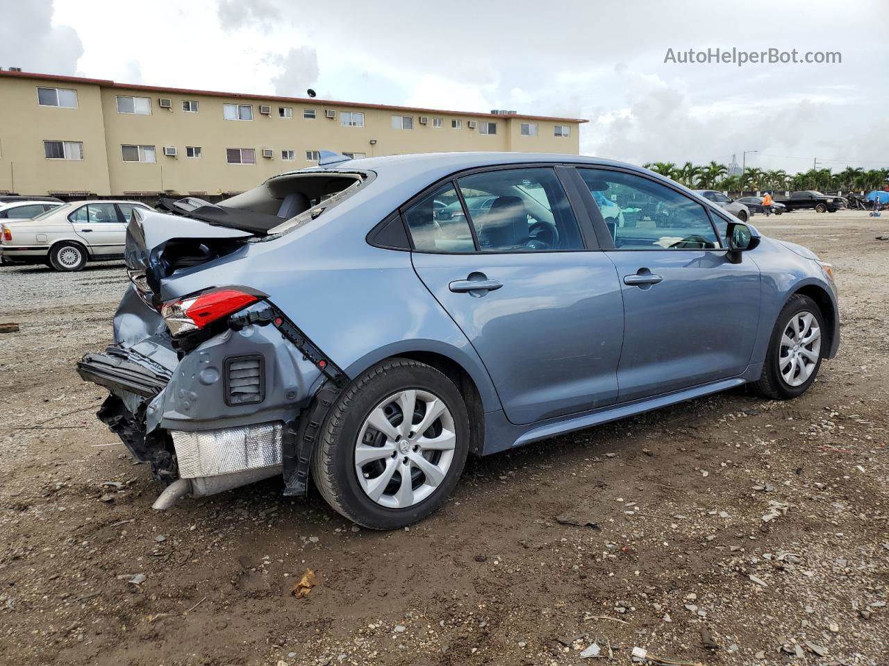 2021 Toyota Corolla Le Blue vin: 5YFEPMAE3MP164373