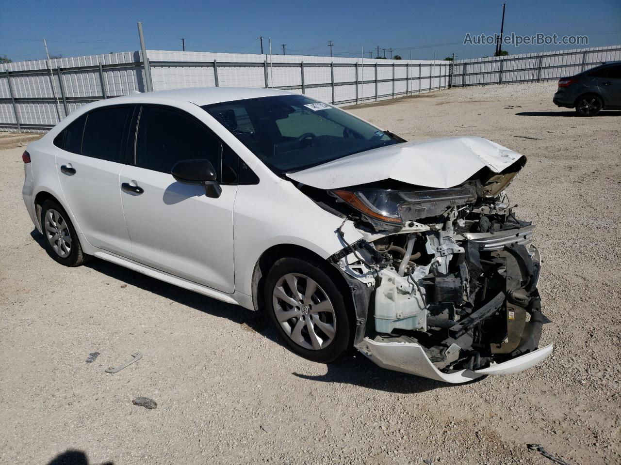 2021 Toyota Corolla Le White vin: 5YFEPMAE3MP173266