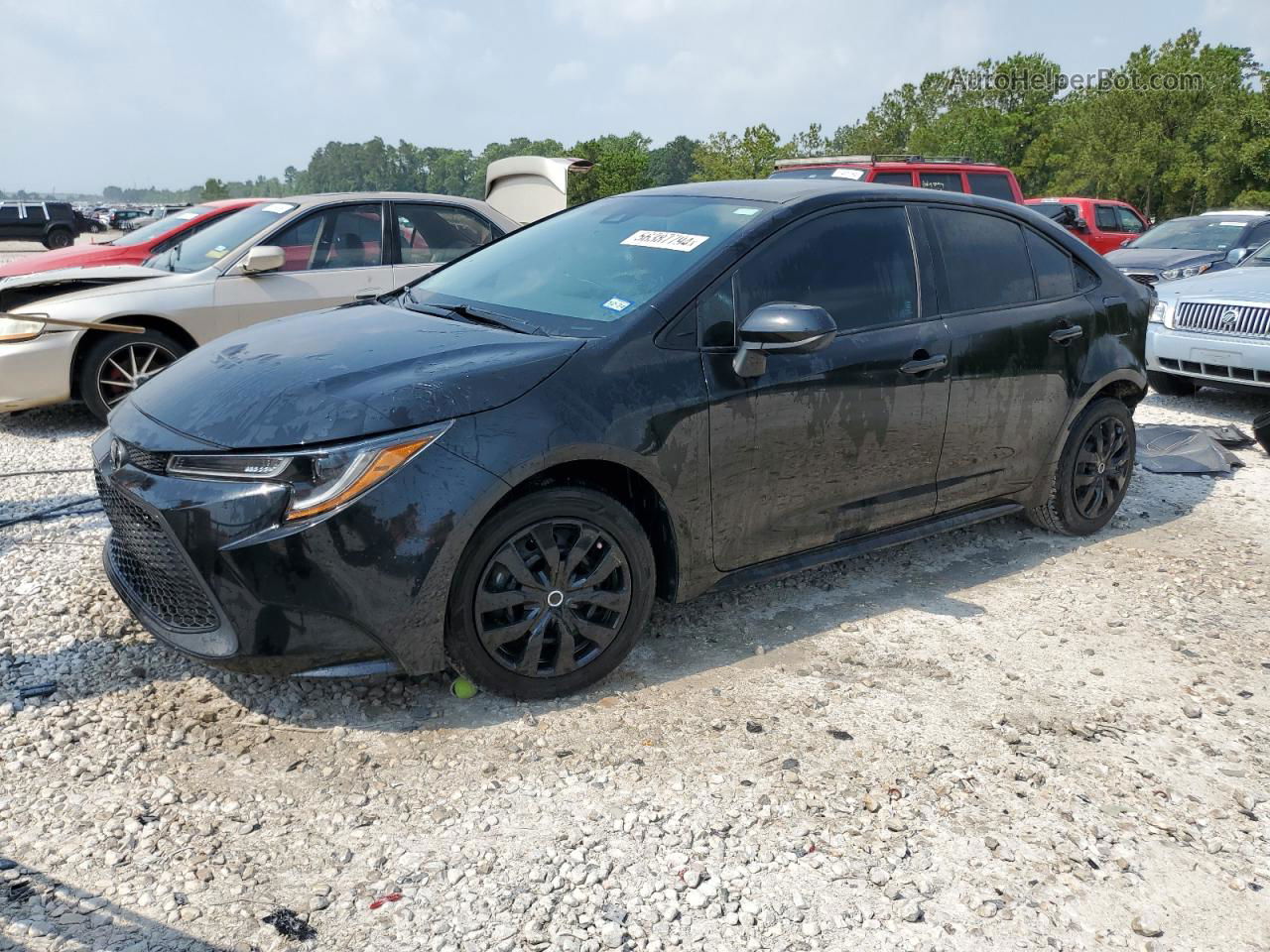 2021 Toyota Corolla Le Черный vin: 5YFEPMAE3MP175809