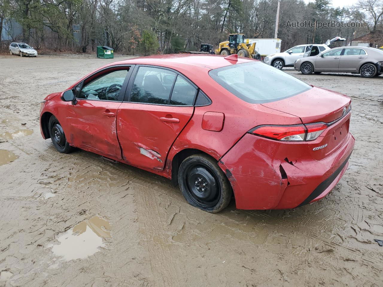 2021 Toyota Corolla Le Красный vin: 5YFEPMAE3MP181416