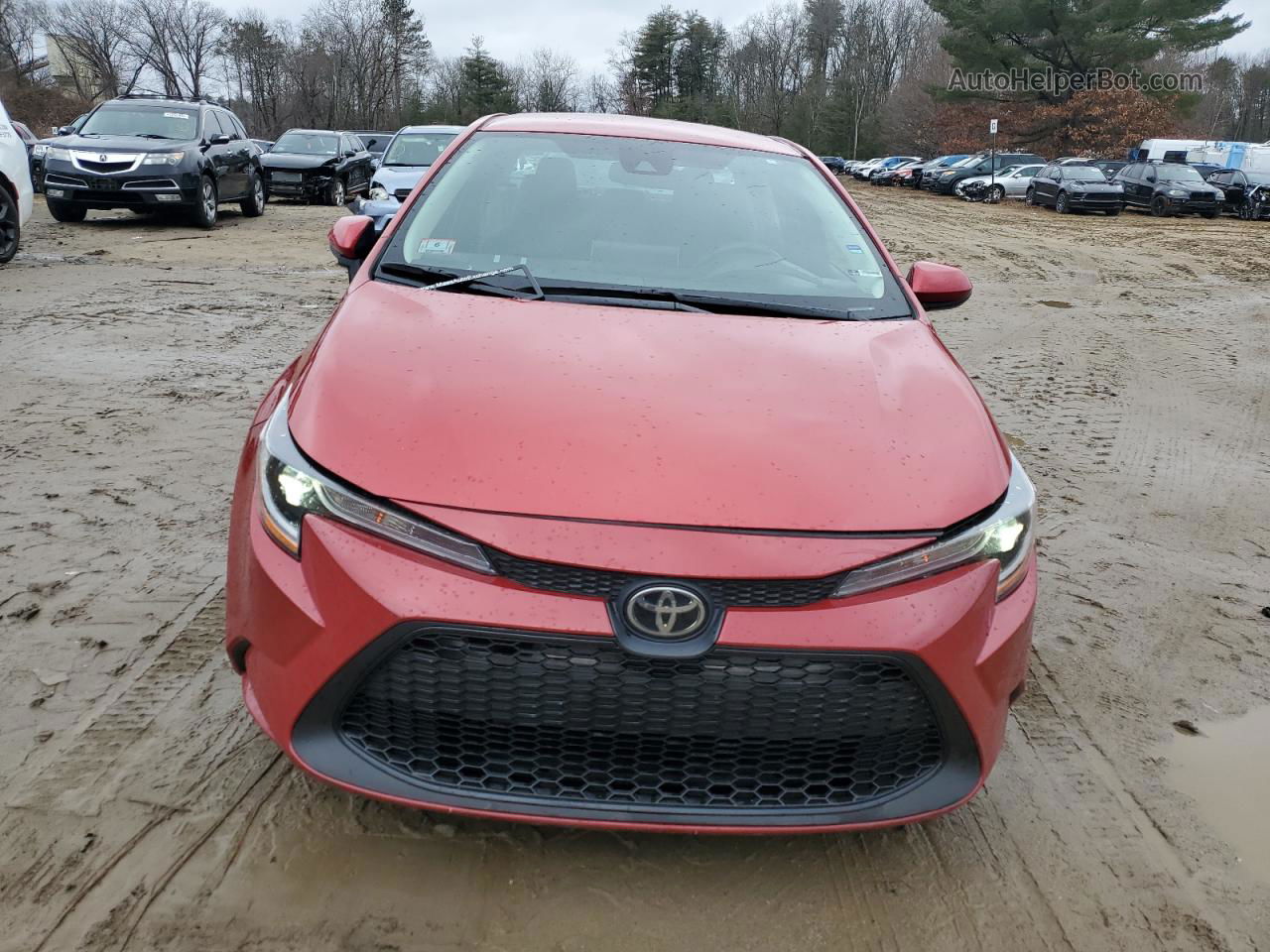 2021 Toyota Corolla Le Красный vin: 5YFEPMAE3MP181416