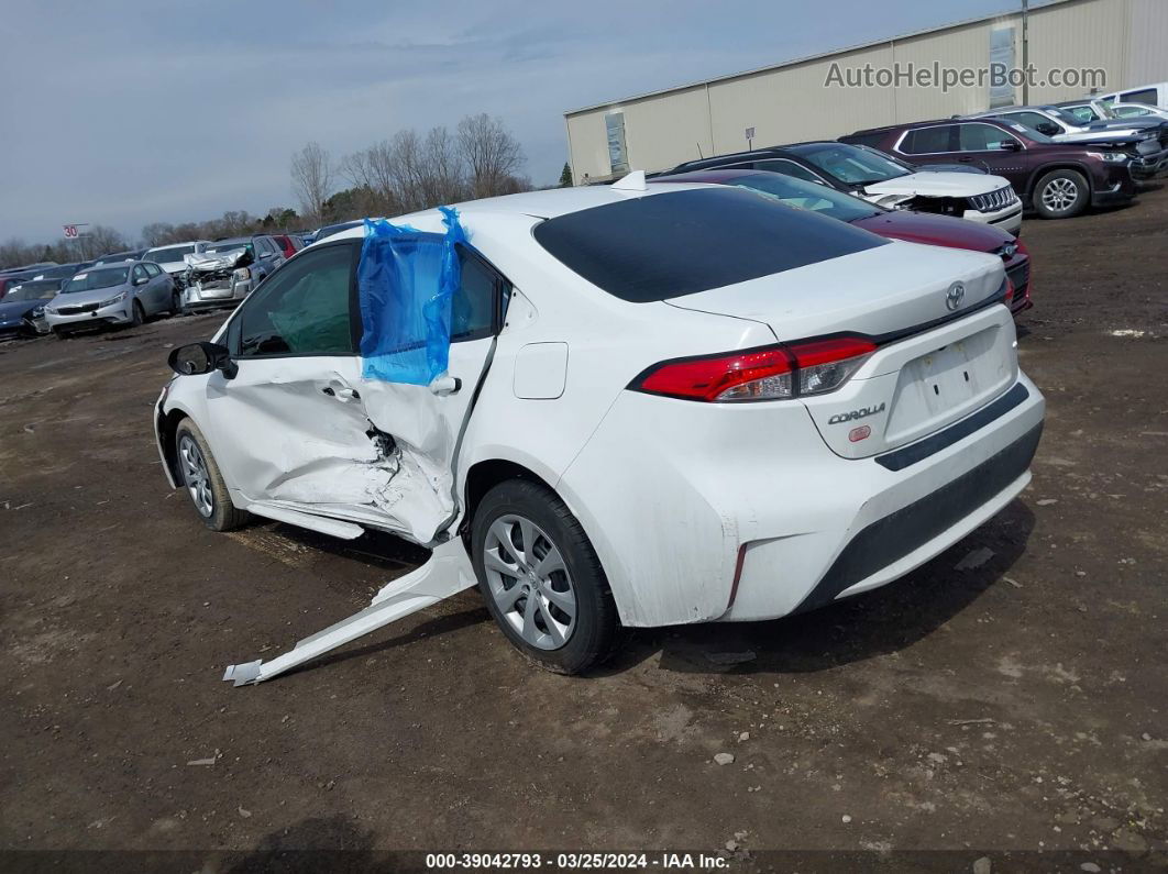 2021 Toyota Corolla Le White vin: 5YFEPMAE3MP212518