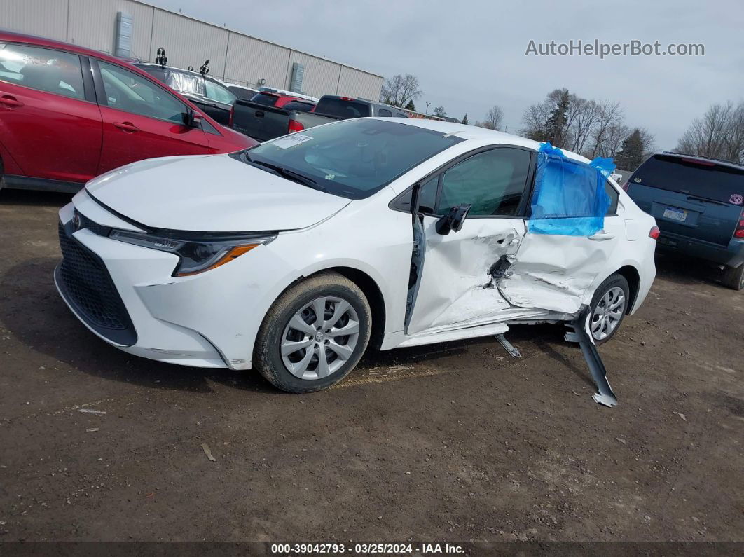 2021 Toyota Corolla Le White vin: 5YFEPMAE3MP212518