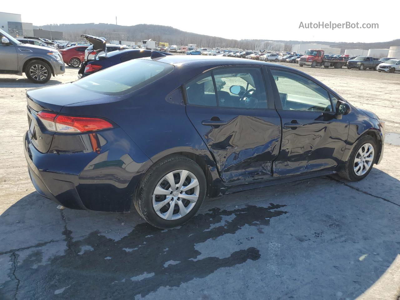 2021 Toyota Corolla Le Blue vin: 5YFEPMAE3MP218352