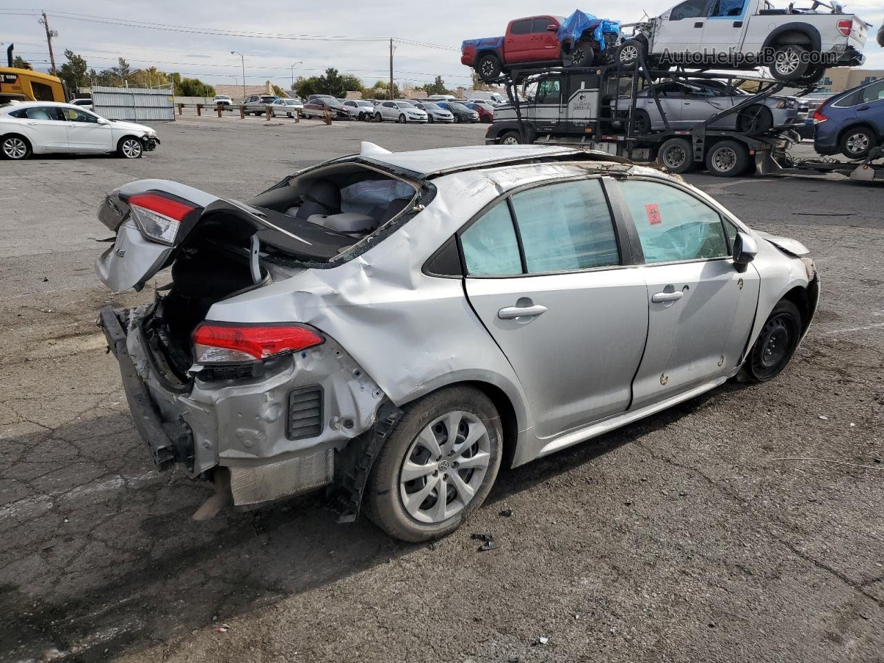 2021 Toyota Corolla Le Silver vin: 5YFEPMAE4MP192876