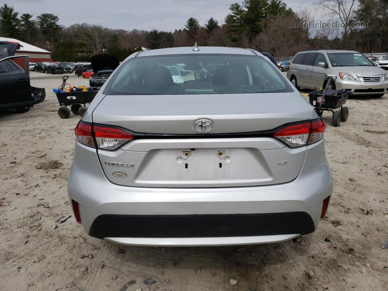 2021 Toyota Corolla Le Silver vin: 5YFEPMAE4MP214827