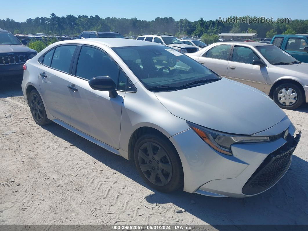 2021 Toyota Corolla Le Silver vin: 5YFEPMAE4MP223835