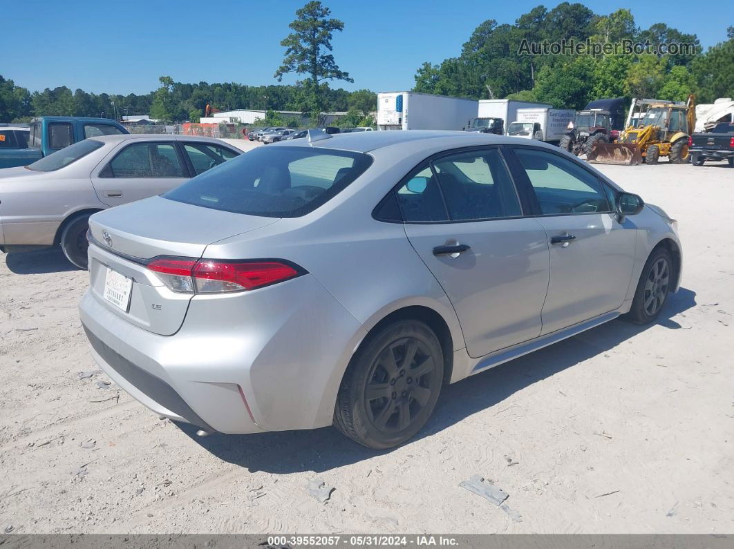 2021 Toyota Corolla Le Серебряный vin: 5YFEPMAE4MP223835