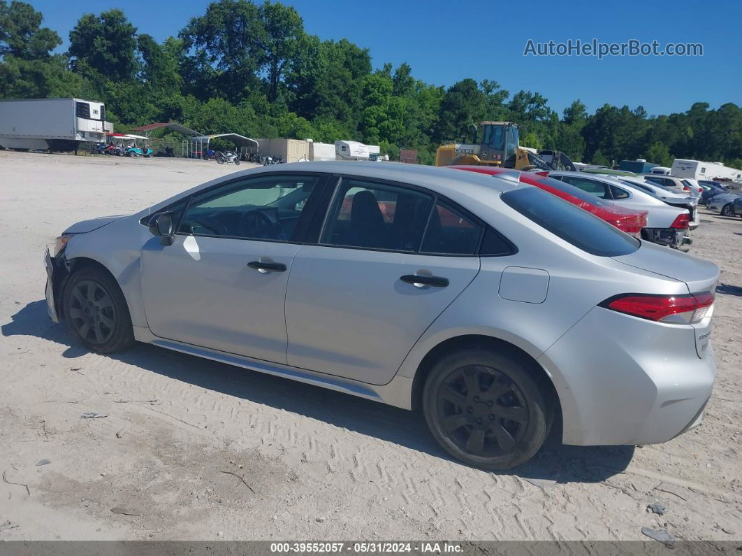 2021 Toyota Corolla Le Silver vin: 5YFEPMAE4MP223835